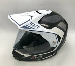 WINS ウインズ X-ROAD FREE RIDE エックスロード フリーライド マットカモグレー オフロード ヘルメット サイズ:XL ☆良品☆[60-0502-N5]