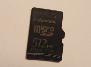 Panasonic 512MB micro SDカード