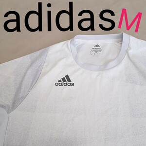 【超美品】 adidas アディダス Tシャツ 半袖Tシャツ 半袖 吸水速乾　総柄　軽量　立体裁断　メンズM　ランニング　ジョギング　ランナー