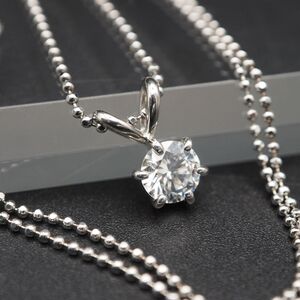 B180 ダイヤモンド風 STERLING SILVER925刻印 ペンダント ネックレス デザイン シルバー