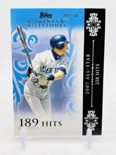 レア 2008 Topps 10シリ MOMENTS BLUE イチロー鈴木