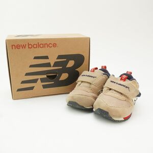 New Balance ニューバランス 12.5 ベビーシューズ スニーカー ブランドロゴ スエード ブラウン/RC201