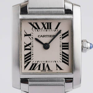 仕上済 CARTIER カルティエ タンクフランセーズ SM 2384 レディース クォーツ