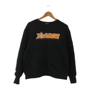 【中古】#FR2×XLARGE ロゴプリントスウェット サイズM ブラック エフアールツー×エクストララージ[240017664956]