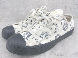 ◇ CONVERSE コンバース 1SC065 総柄 スニーカー シューズ 23.5cm オフホワイト ブラック系 *