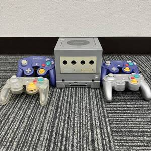 D304-I58-4022 Nintendo ニンテンドー ゲームキューブ エンジョイプラスパックシルバー コントローラー2点 箱付き 通電確認済み