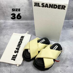 【新品】JIL SANDER クロスストラップ サンダル ジルサンダー