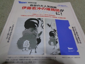 日経トレンディ ２０２４年１月号 　特別付録 クリアファイル　