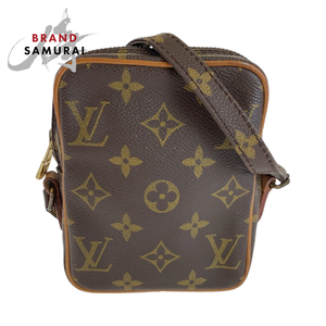 LOUIS VUITTON ルイヴィトン モノグラム ミニダヌーブ ブラウン ゴールド金具 PVC M45268 ショルダーバッグ 斜め掛け ポシェット 409203