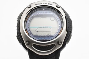 カシオ プロトレック ウェーブセプター ラウンド シルバー デジタル PRW-200J タフソーラー メンズ 腕時計 CASIO