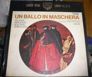 LP-BOX ヴェルディ歌劇『UN BALLO IN MASCHERA』(LP３枚組)