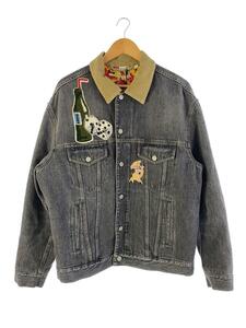 GUCCI◆18AW DENIM JACKET/Gジャン/46/デニム/BLK/525420-xrb25