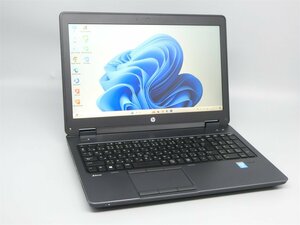 (一円スタート)HPZBook15G2中古ノートパソコンPC office-Win11Home 15.6型フルHD[i7第4世代-16G-新品SSD512G/テンキー/NVIDIA K1100M/DVDRW
