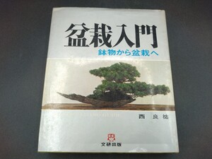 盆栽入門 鉢物から盆栽へ 西良祐 著 