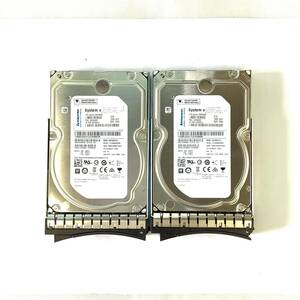 K6060667 IBM(lenovo) 4TB SAS 7.2K 3.5インチ HDD 2点【中古動作品】