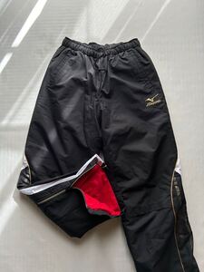 ★美品 MIZUNO ブレスサーモ メンズ M 裏地フリース 中綿入り 秋冬 ウィンドブレーカー ウォームアップ パンツ / ミズノ スポーツ