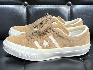 美品 コンバース STAR&BARS ジャックスター ベージュ 24.5cm CONVERSE JACKSTAR スター&バーズ