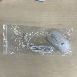 ◎(104-3) 美品 富士通[FUJITSU] 純正 有線 USB 光学マウス 白 M520