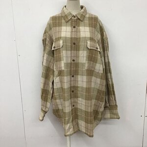 LOWRYS FARM FREE ローリーズファーム シャツ、ブラウス 長袖 LF621262AD ヘリンボーンチェックシャツ Shirt Blouse 10107977