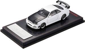 ＜新品・未開封＞　ignition model　日産 Nismo R34 GT-R Z-tune　ホワイト　1/64サイズ