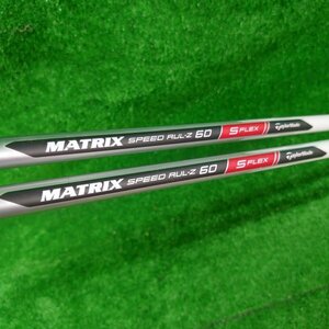 【２本セット】テーラーメイド　TaylorMade　MATRIX SPEED RUL-Z 60　S　シャフトのみ