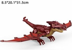 1体　ファイア　ドラゴン　ミニフィグ LEGO 互換 ブロック ミニフィギュア レゴ 互換 p