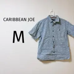 0175 CARIBBEAN JOE M シャツ ブラウス ブルー ホワイト