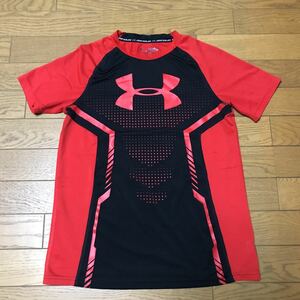 UNDER ARMOUR BOY’S SHORT SLEEVE TRAINING SHIRTS size-L(着丈60身幅43) 中古 送料無料 NCNR