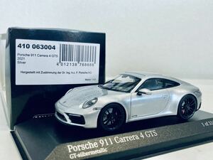 【送料無料】1/43 Minichamps Porsche ポルシェ 911 Carrera 4 GTS 2021 (992) Silver