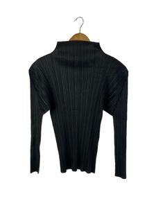 PLEATS PLEASE ISSEY MIYAKE◆長袖カットソー/3/ポリエステル/BLK/PP05-JK005