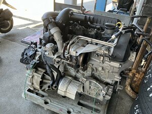 S管理76045 H27 VWポロ 6RCJZ】パレット P2 発送★CJZ エンジンASSY オートマミッション付き★実働車外し品