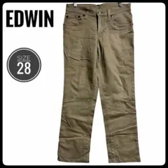 EDWIN エドウィン ベージュ ストレートデニム 28 ストレッチ チノパン