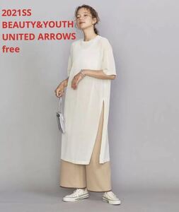 未使用＊BEAUTY&YOUTH UNITED ARROWS シアーTシャツOP 上品シアー 妊婦さんもOK