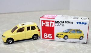 トミカ■マツダ デミオ MAZDA DEMIO 黄 YELLOW TOMICA