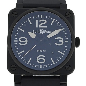 ベル＆ロス Bell＆Ross BR03-92CFB-R BR03-92 デイト 自動巻き メンズ 良品 保証書付き L#134467