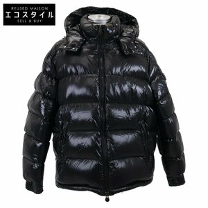 美品/国内正規 MONCLER モンクレール MAYAマヤ フード付ダウン ジャケット 7 ブラック メンズ