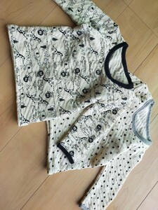 美品　サイズ90　キルティングシャツ　2枚セット　保育園