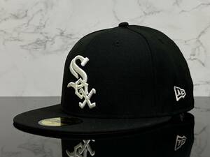 【未使用品】18C 訳あり★NEW ERAニューエラ 59FIFTY×MLB シカゴ ホワイトソックス Chicago White Sox コラボ 帽子《SIZE 7 1/2・59.6》