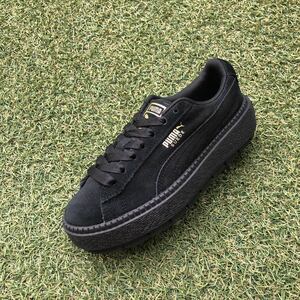 美品22 PUMA SUEDE PLATFORM TRACE プーマ スエードプラットフォーム トレース H841