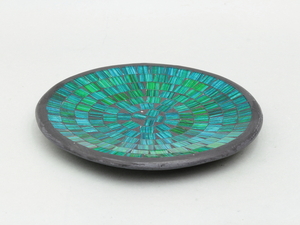 モザイクガラス　トレイ　皿　小物入れ　飾り皿　置物　⑪