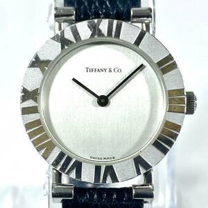 ★TIFFANY & Co. Atlas Silver925刻印 L0640 ティファニー アトラス SV シルバー 簡易動作確認済 レディース 腕時計 WristWatch RL T13