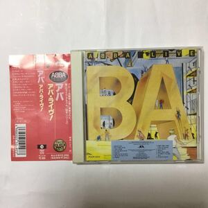 【国内盤帯付き】アバ／ライヴ！／ABBA／LIVE