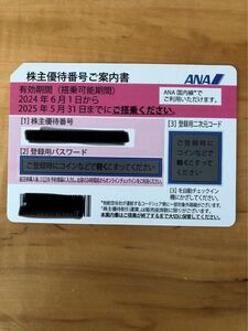 迅速通知 ANA 株主優待 全日空 番号通知のみ 1枚