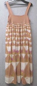 ツモリチサト：金ラメ ウールカットソー ワンピース 2 ( 春夏 エイネット TSUMORI CHISATO Gold Gritter Wool Dress 2