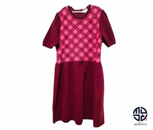 GUCCI グッチ ニット チルドレンズ チェック ワンピース キッズ サイズ12(150/72) 子供服 半袖 アパレル