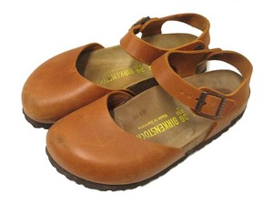 ビルケンシュトック BIRKENSTOCK MESSINA メッシーナ レザー サンダル 23cm ブラウン シューズ 本革 靴 レディース