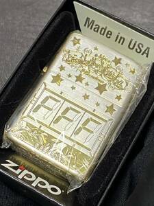 zippo Super BINGO 4面ゴールド 希少モデル 2015年製 スーパービンゴ ケース 保証書付き