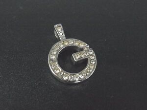 ■美品■ GIVENCHY ジバンシィ ラインストーン ペンダントトップ ネックレストップ アクセサリー レディース シルバー系 DD5870