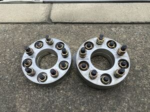 中古 ワイドトレッドスペーサー 15mm 25mm セット トヨタ 114.3 5H 1.5P