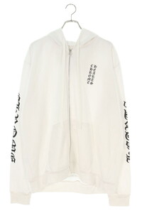 クロムハーツ パーカー SWTSHRT HD ZIP/ジップパーカー サイズ:L アームロゴプリントジップアップパーカー 中古 SJ02